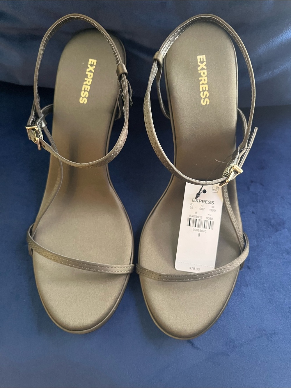 EXPRESS Strappy Slingback Mid Heeled Sandal - Picture 3 of 5